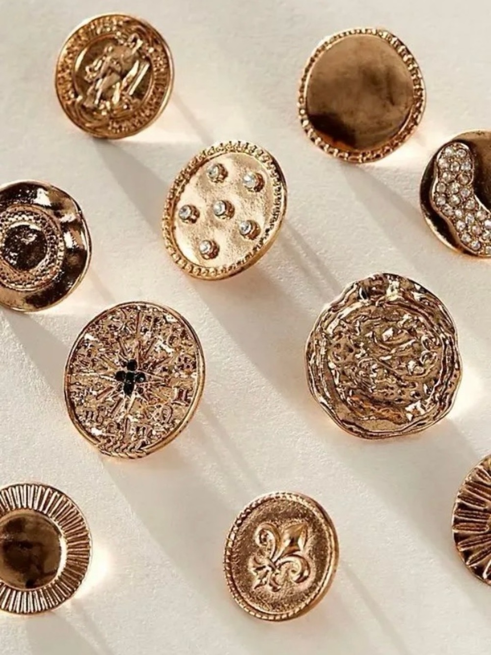 Free People Just My Style Gold Pin Set - Picture 3 of 5